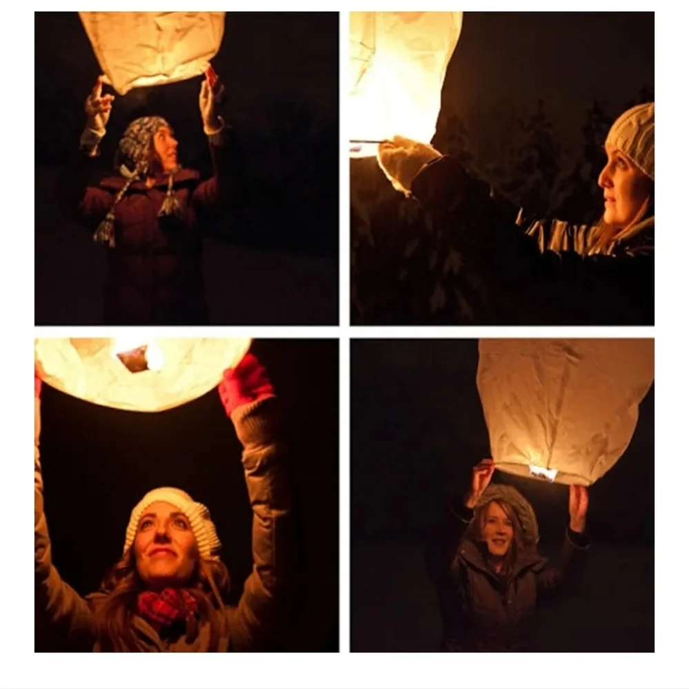 Nwt 10 Chinese Sky Lanterns